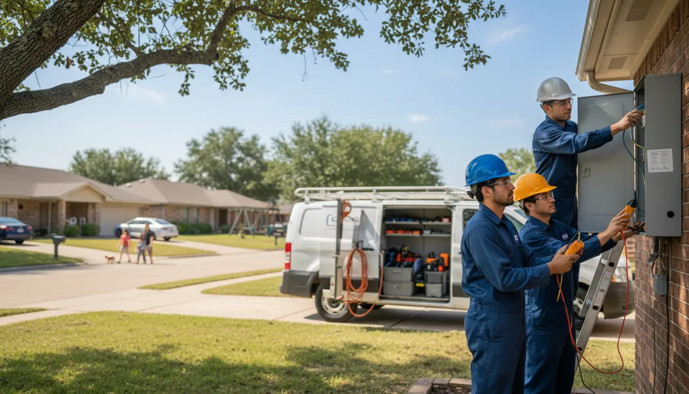 Certified electrician providing emergency electrical services in Zanoni, MO